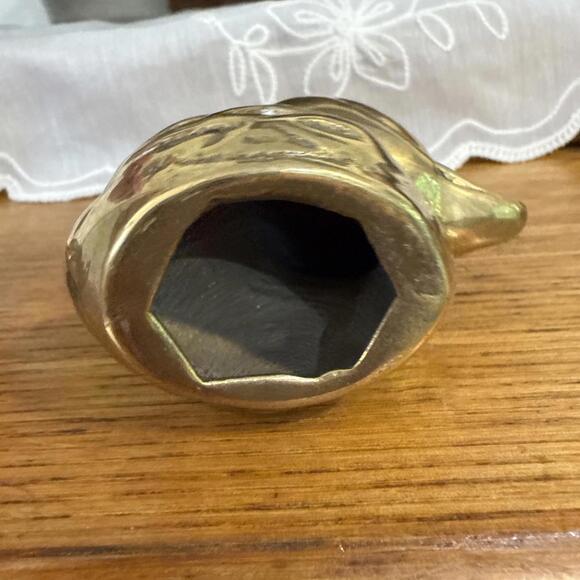 VTG Pair Solid Brass Duck Duckling Baby Figure Decor Paperweight MCM Retro - Picture 8 of 10